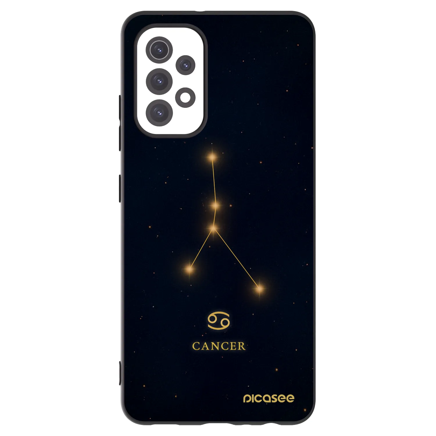 Picasee silikonowe czarne etui na Samsung Galaxy A32 5G A326B - CANCER
