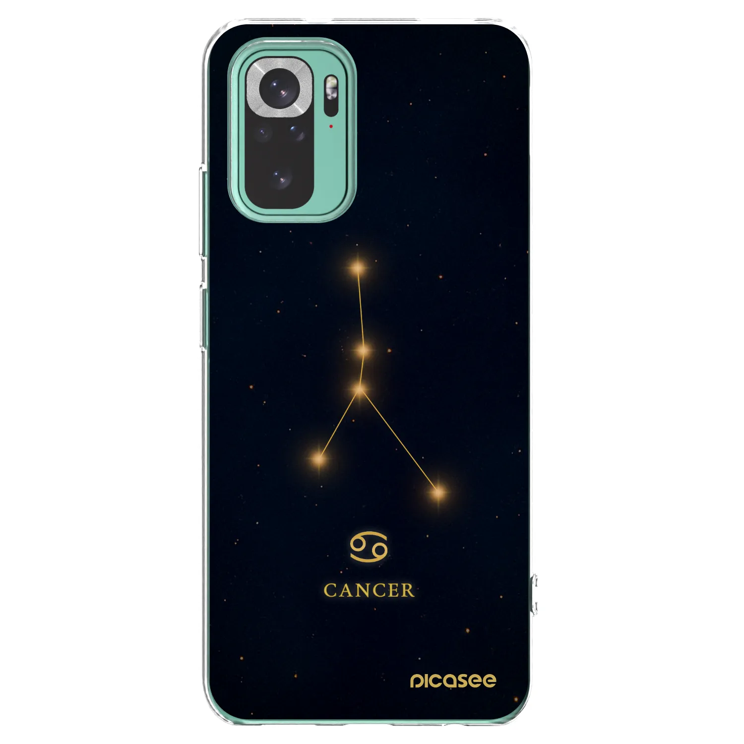 Picasee silikonowe przeźroczyste etui na Xiaomi Redmi Note 10 Pro - CANCER