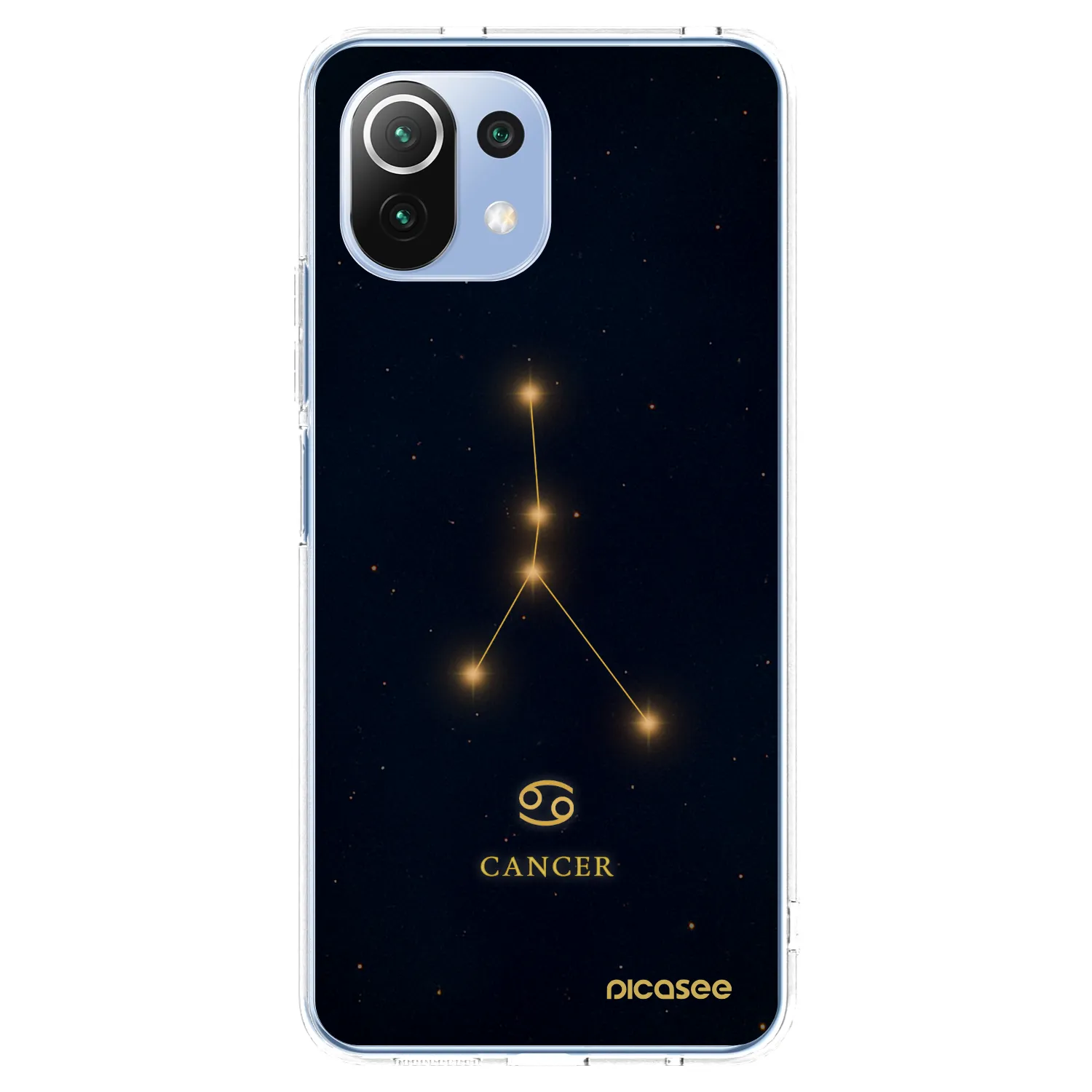 Picasee silikonowe przeźroczyste etui na Xiaomi Mi 11 Lite - CANCER