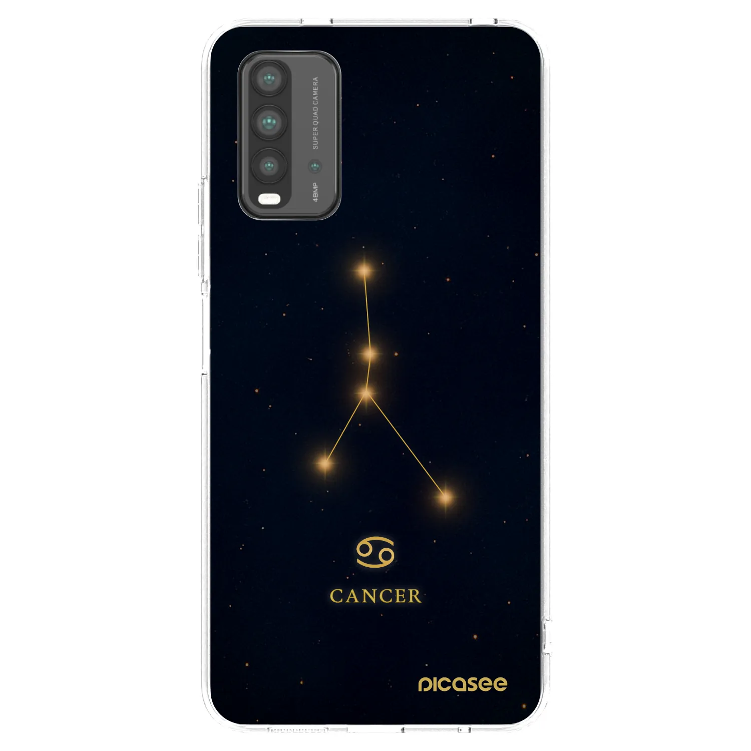 Picasee silikonowe przeźroczyste etui na Xiaomi Redmi 9T - CANCER