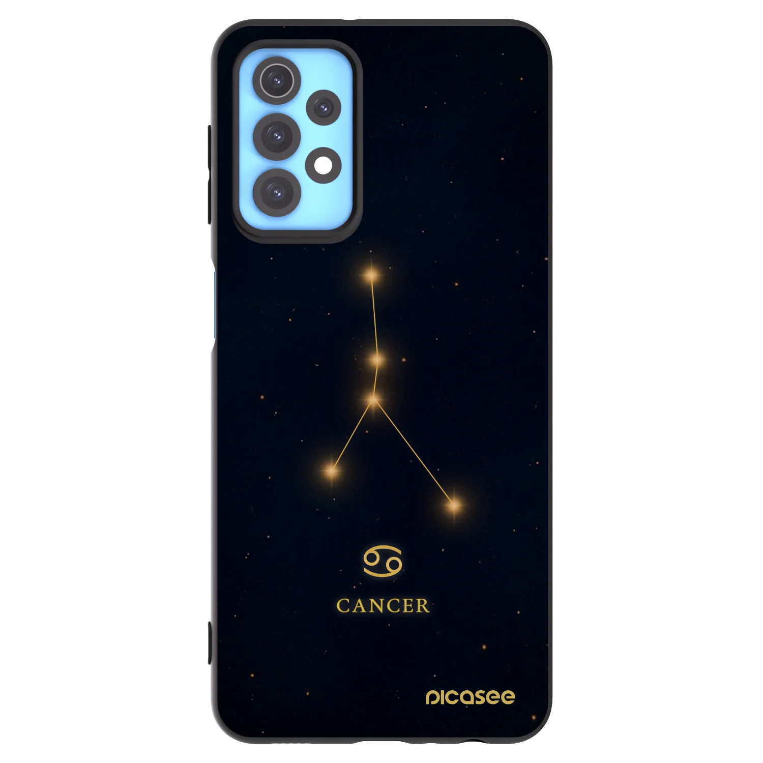 Picasee silikonowe czarne etui na Samsung Galaxy A32 4G SM-A325F - CANCER