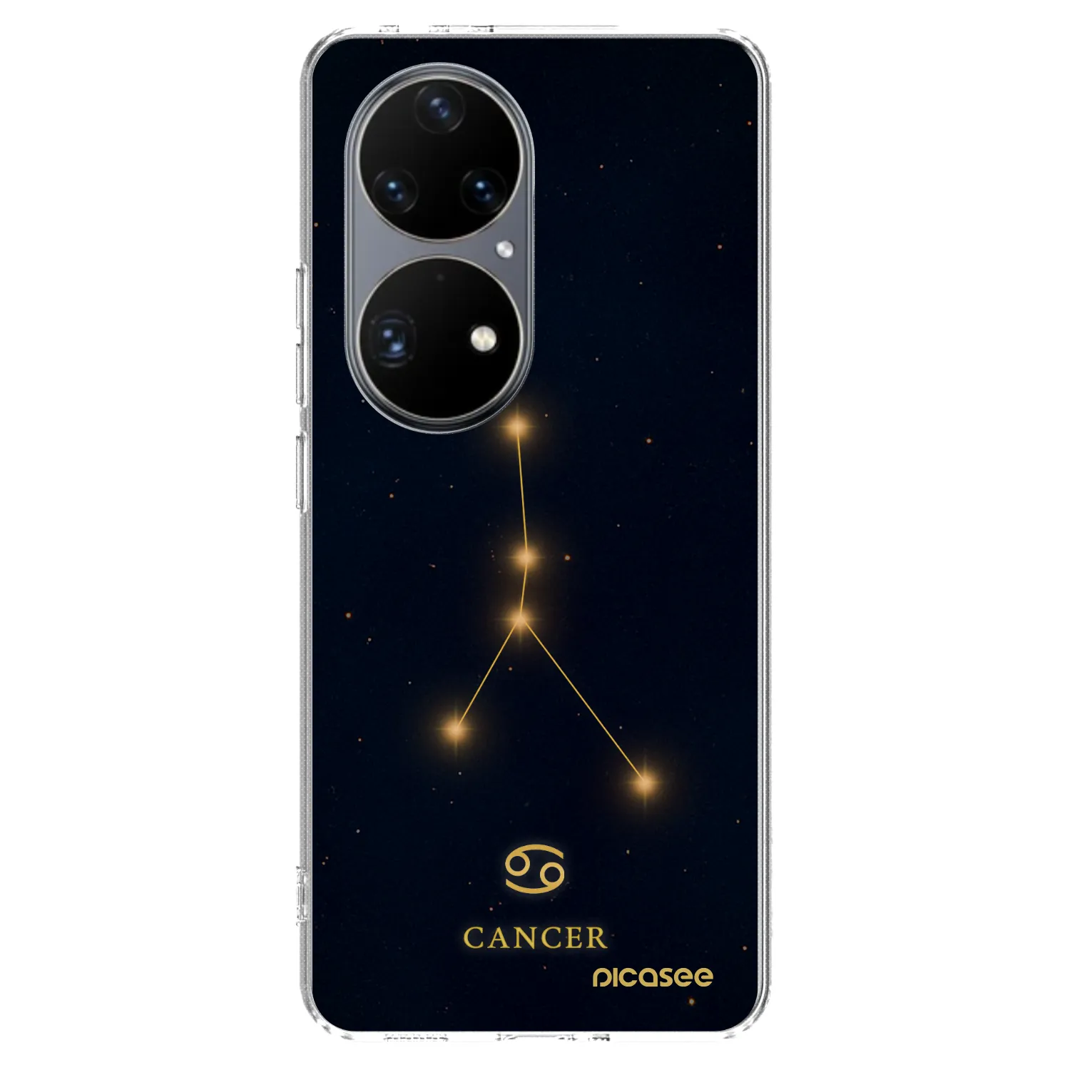 Picasee silikonowe przeźroczyste etui na Huawei P50 - CANCER