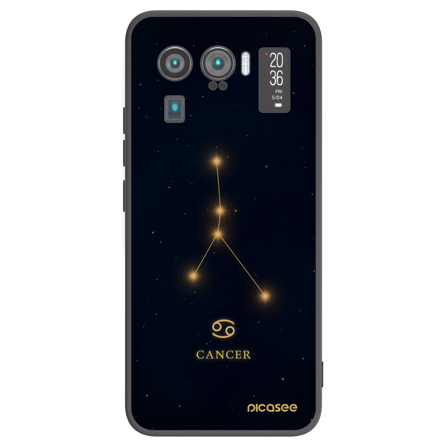 Picasee silikonowe czarne etui na Xiaomi Mi 11 Ultra - CANCER