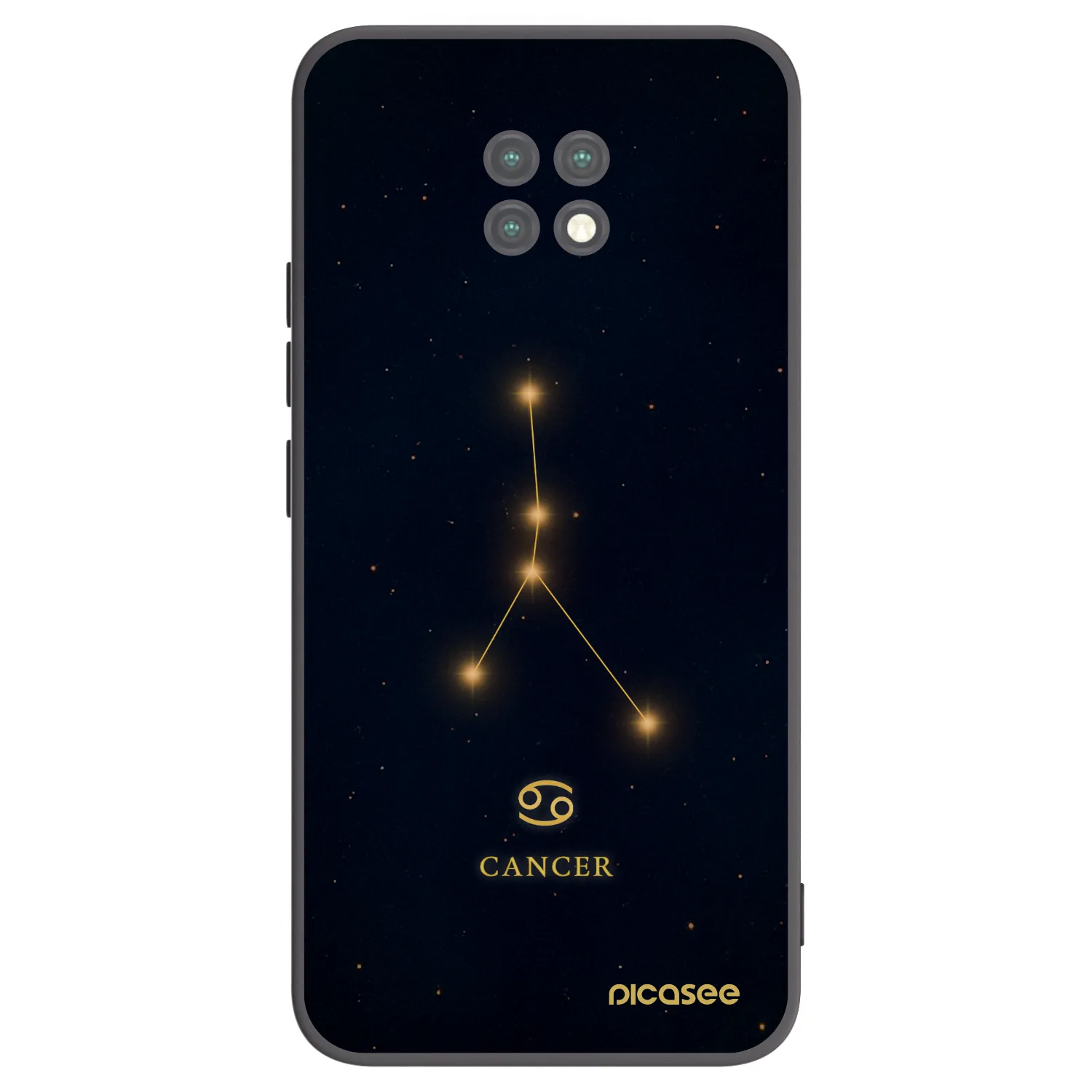 Picasee silikonowe czarne etui na Xiaomi Redmi Note 9T - CANCER