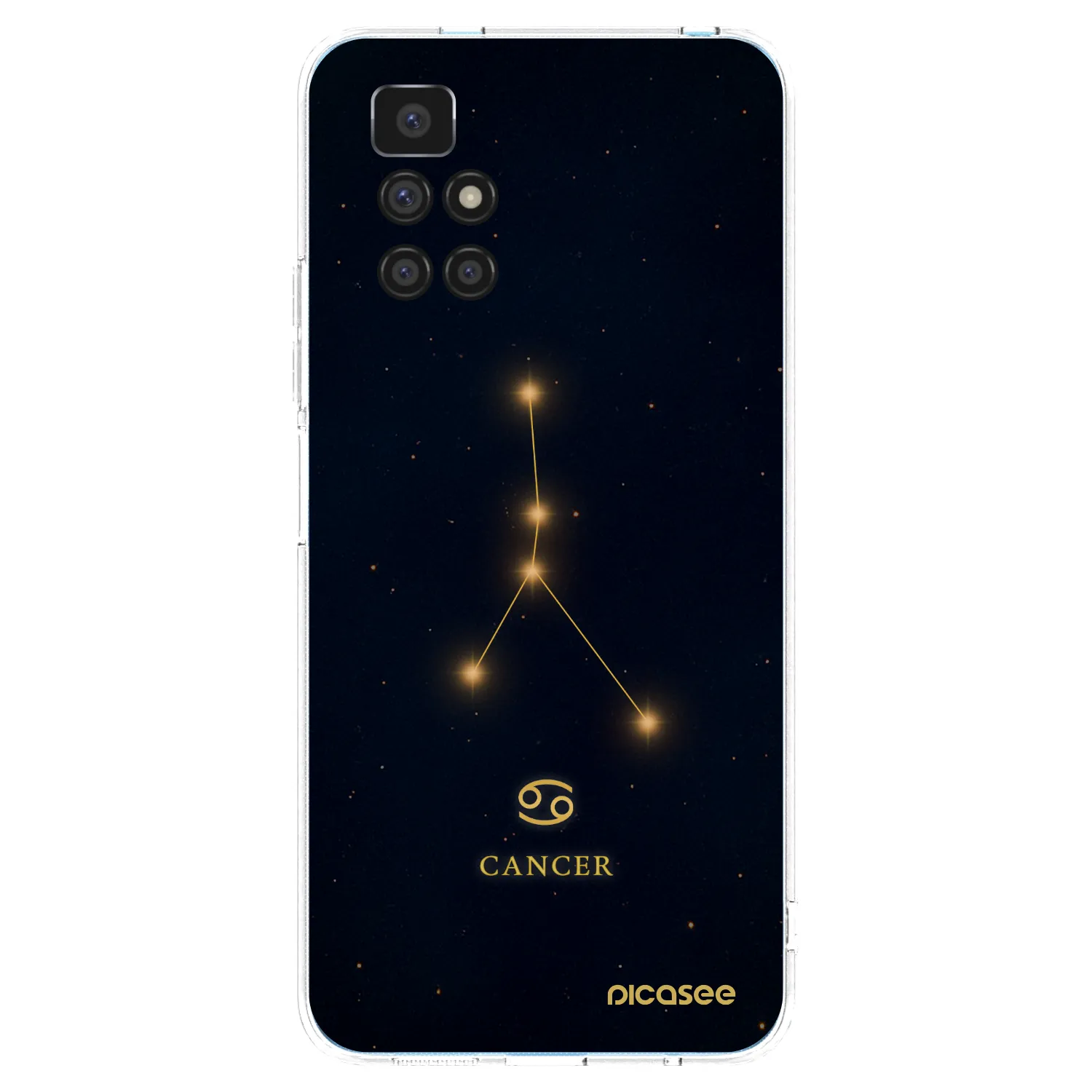Picasee silikonowe przeźroczyste etui na Xiaomi Redmi 10 - CANCER