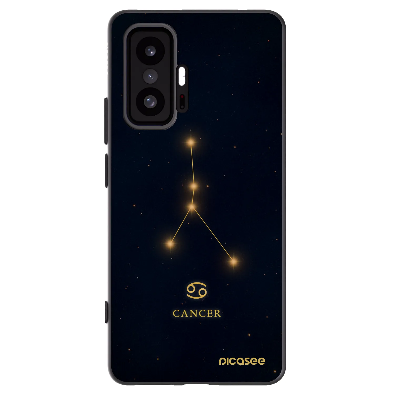 Picasee silikonowe czarne etui na Xiaomi 11T - CANCER