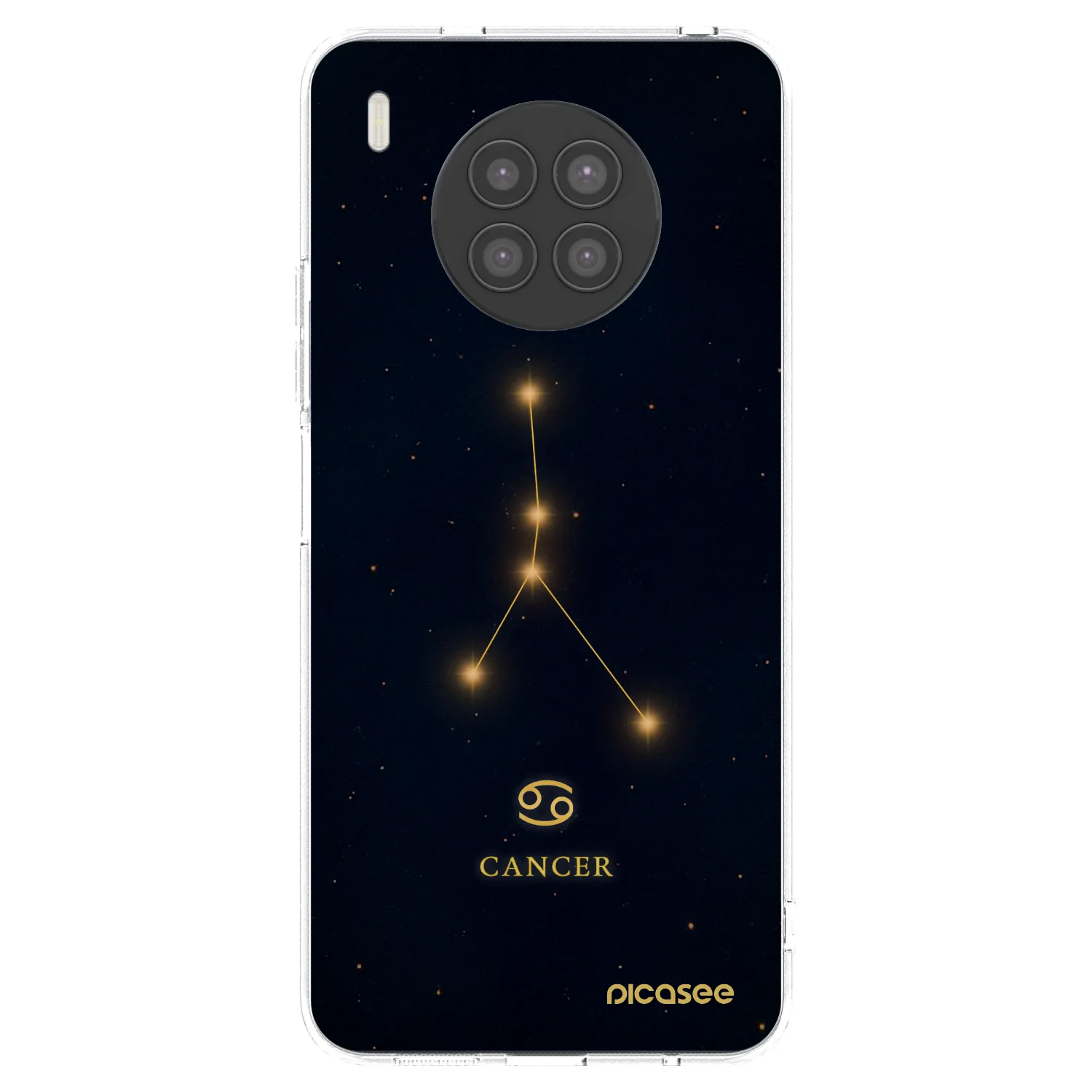 Picasee silikonowe przeźroczyste etui na Huawei Nova 8i - CANCER