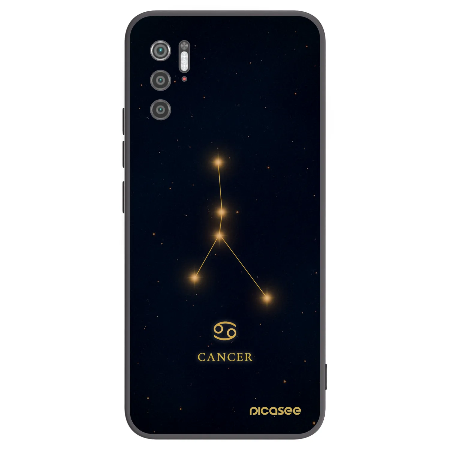 Picasee silikonowe czarne etui na Xiaomi Poco M3 Pro 5G - CANCER