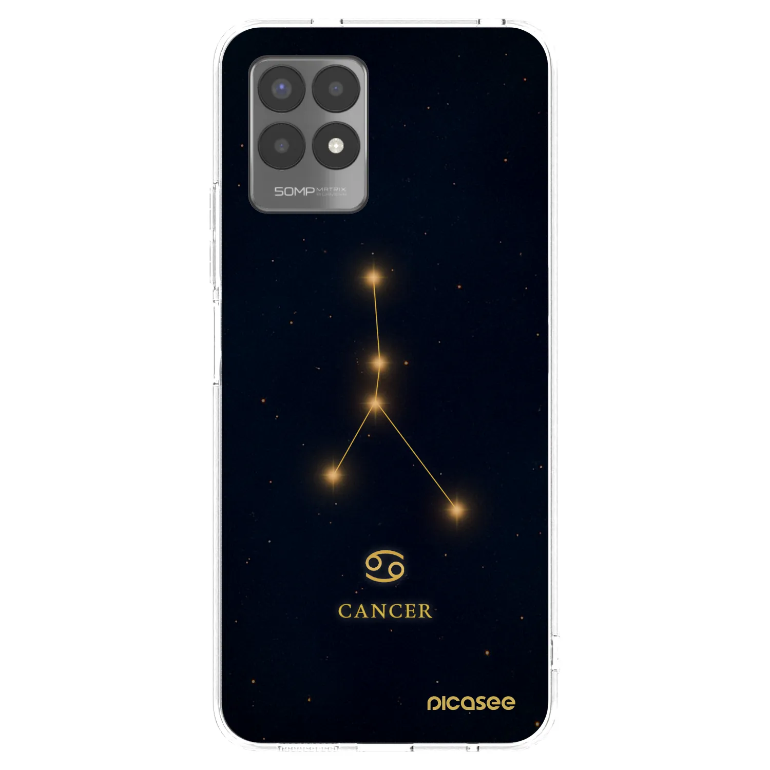 Picasee silikonowe przeźroczyste etui na Realme 8i - CANCER