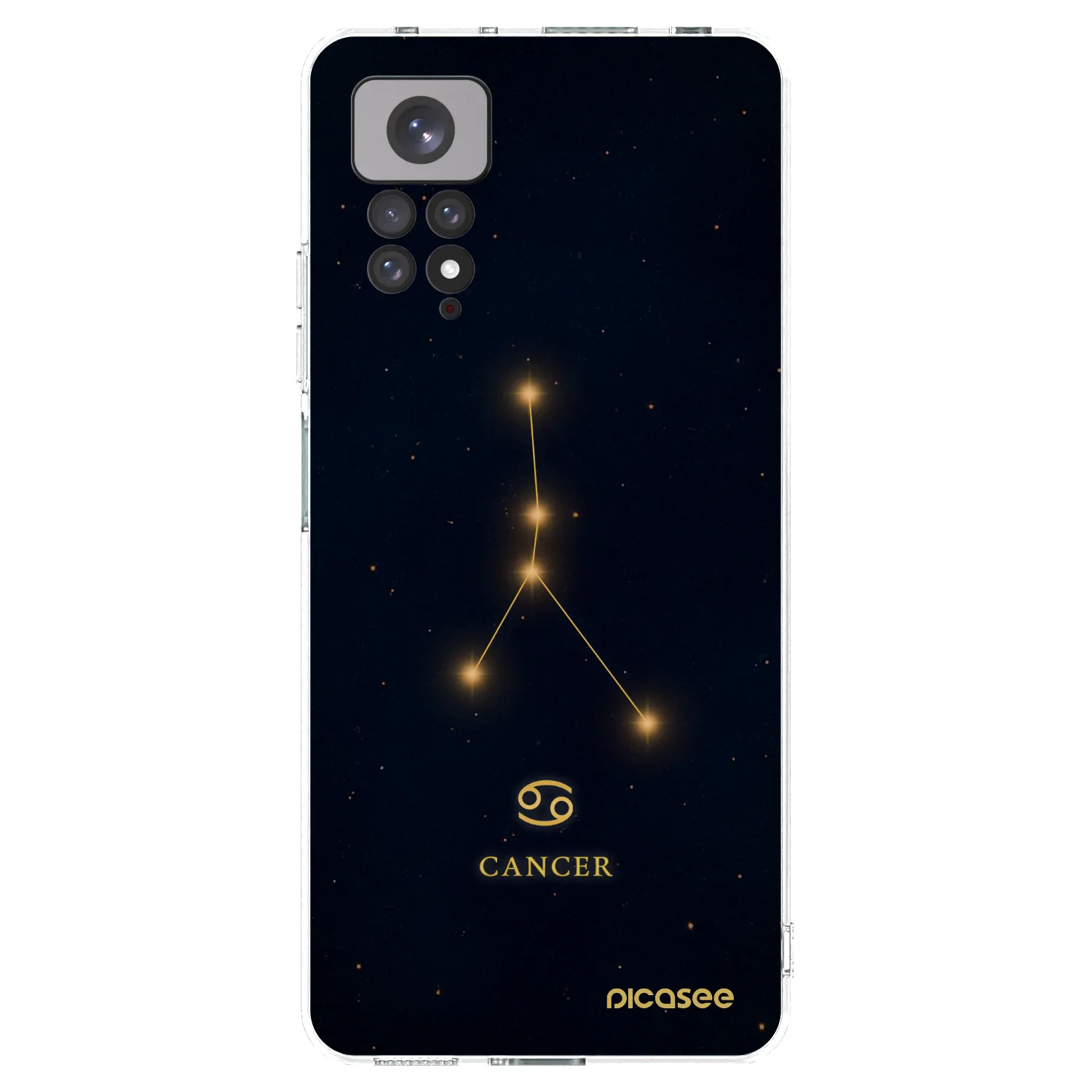 Picasee silikonowe przeźroczyste etui na Xiaomi Redmi Note 11S 4G - CANCER