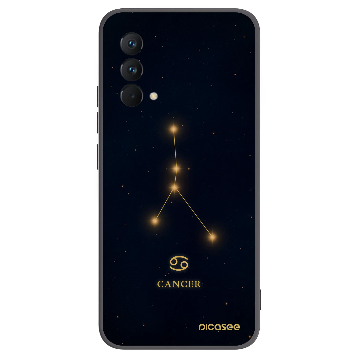 Picasee silikonowe czarne etui na Realme GT Master Edition 5G - CANCER