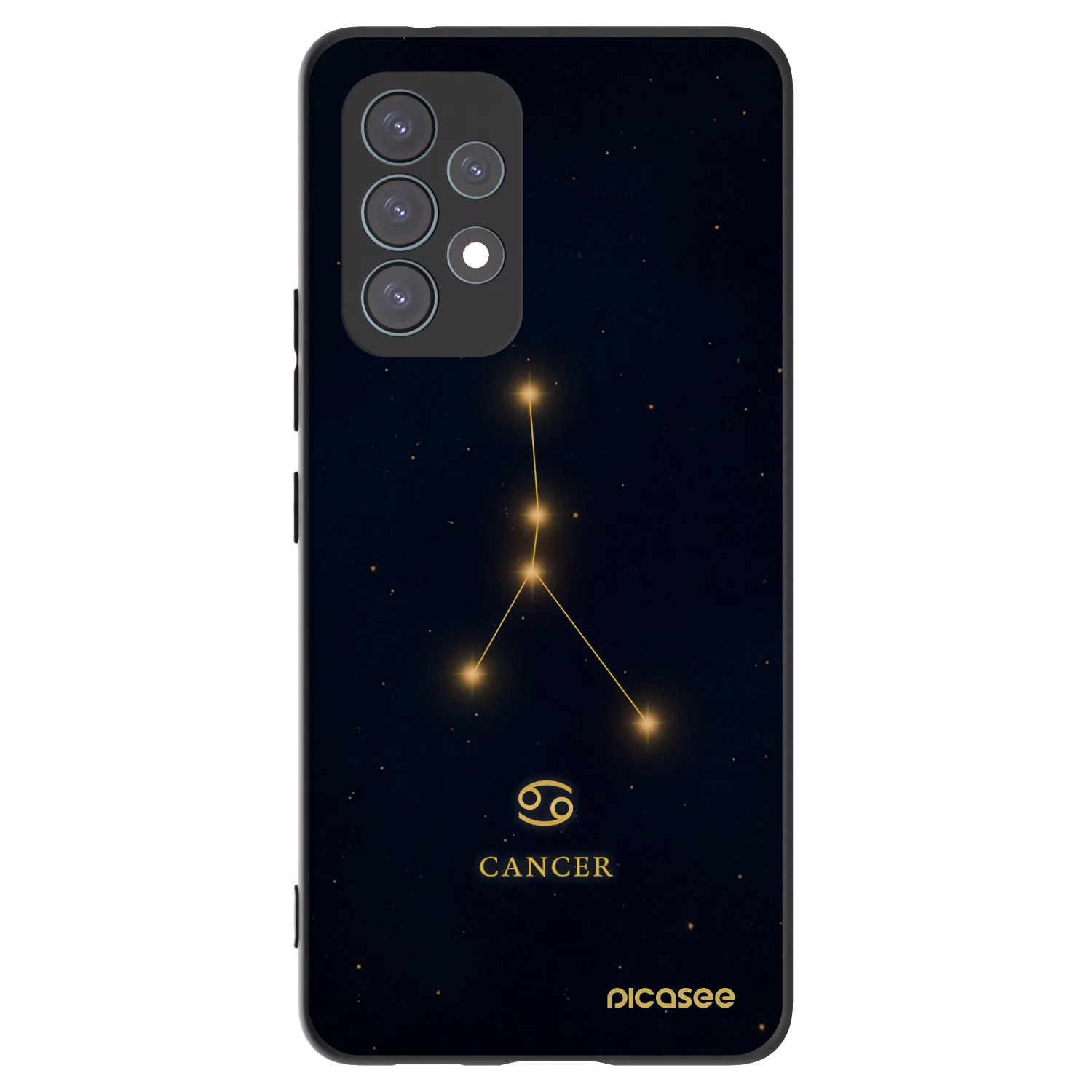 Picasee silikonowe czarne etui na Samsung Galaxy A53 5G A536 - CANCER