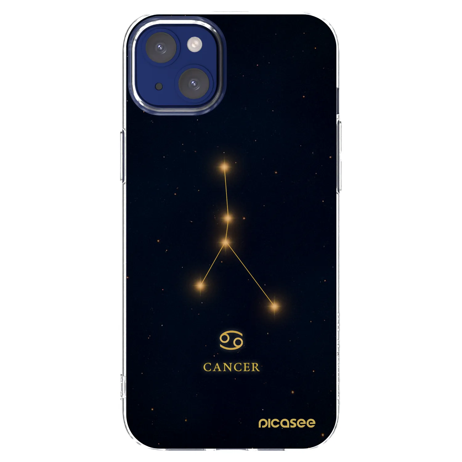 Picasee silikonowe przeźroczyste etui na Apple iPhone 14 Plus - CANCER
