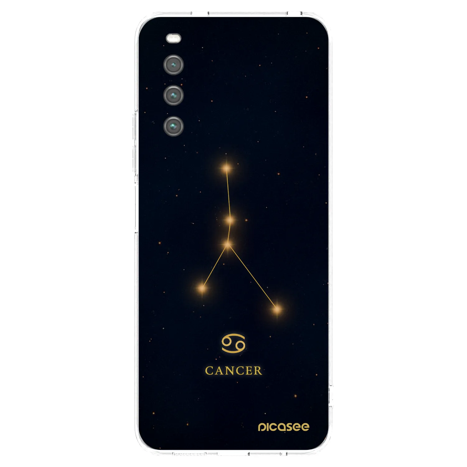 Picasee silikonowe przeźroczyste etui na Sony Xperia 10 IV 5G - CANCER