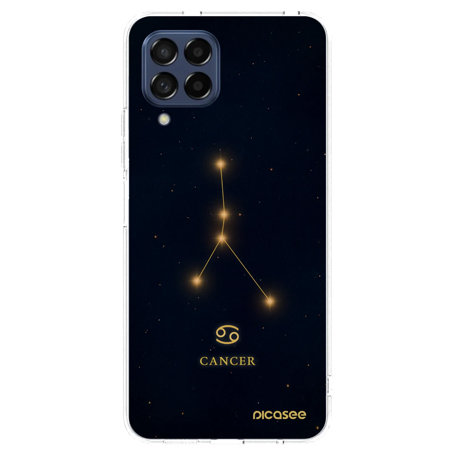 Picasee silikonowe przeźroczyste etui na Samsung Galaxy M53 5G - CANCER