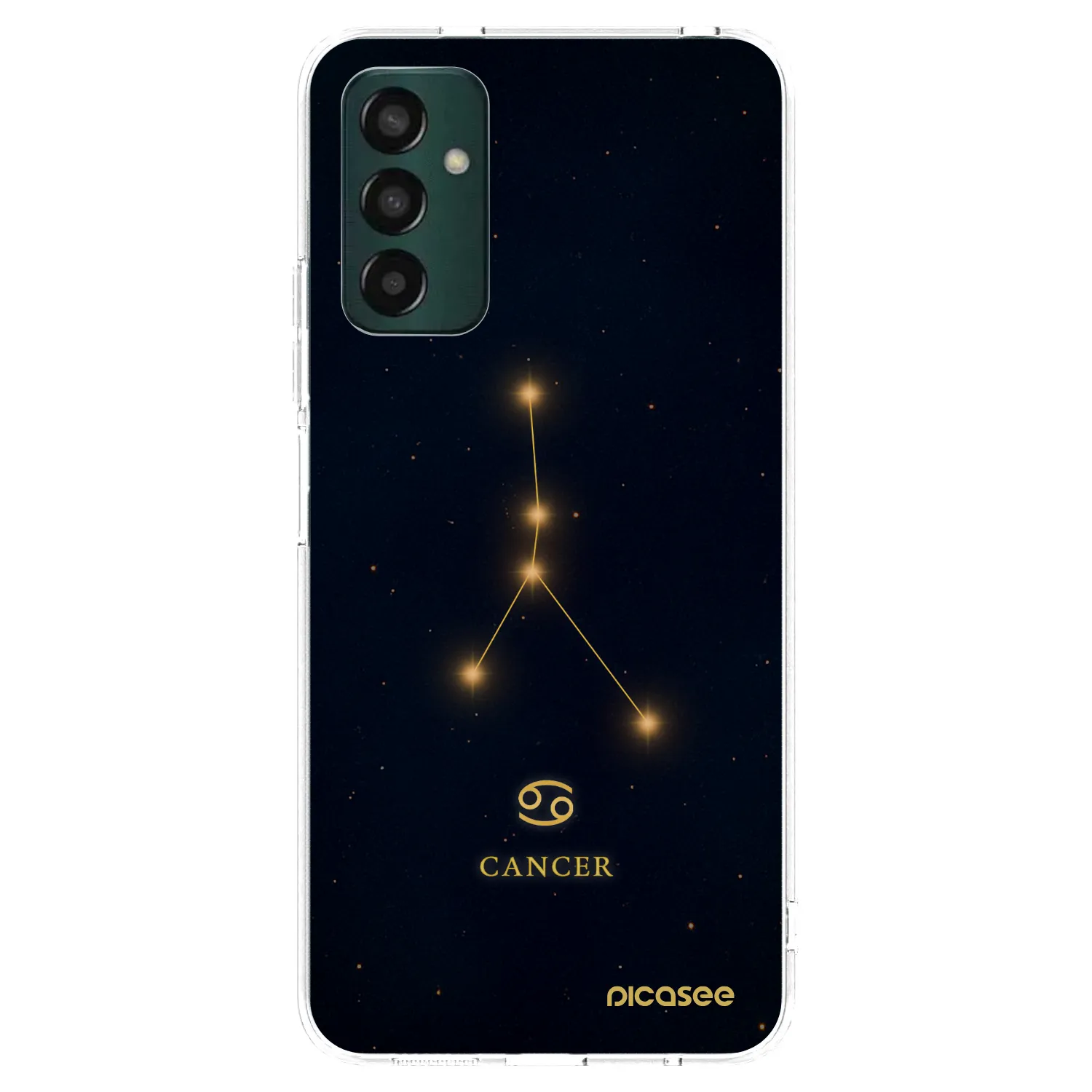 Picasee silikonowe przeźroczyste etui na Samsung Galaxy M13 M135F - CANCER