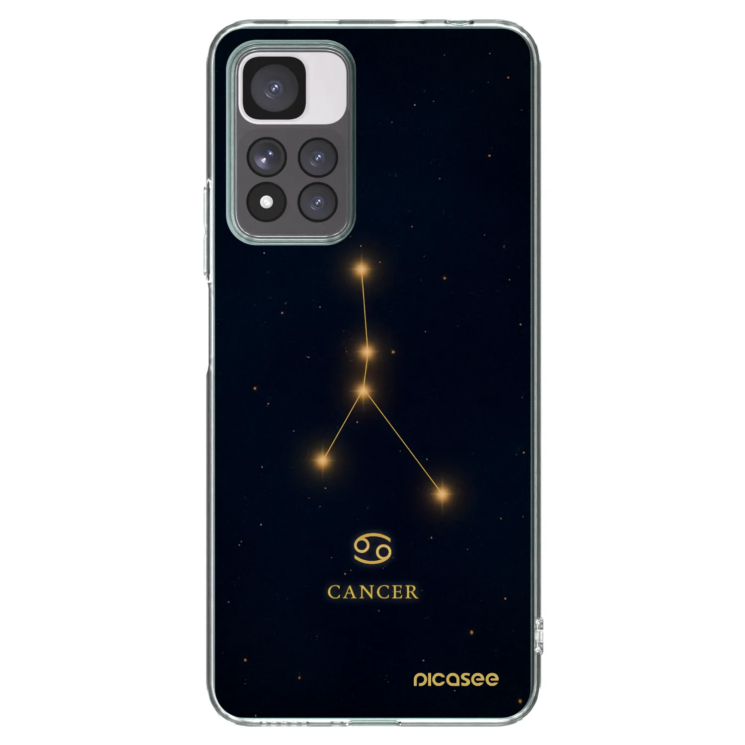 Picasee silikonowe przeźroczyste etui na Xiaomi Redmi Note 11 Pro+ 5G - CANCER
