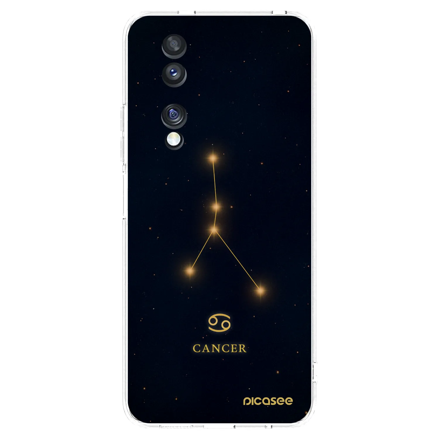 Picasee silikonowe przeźroczyste etui na Honor 70 - CANCER