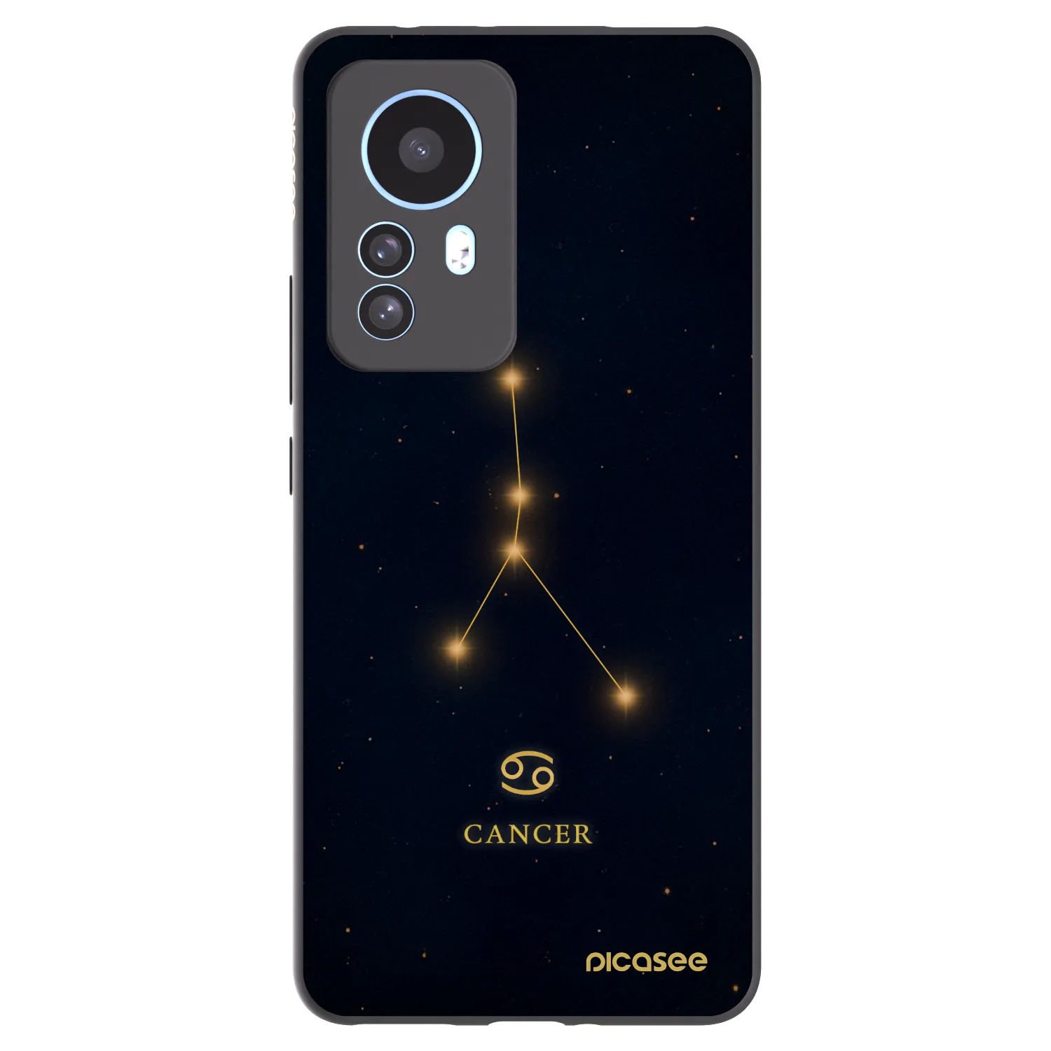 Picasee silikonowe czarne etui na Xiaomi 12T Pro - CANCER