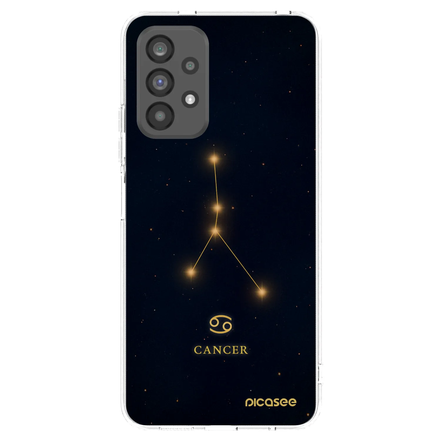 Picasee silikonowe przeźroczyste etui na Samsung Galaxy A73 5G - CANCER