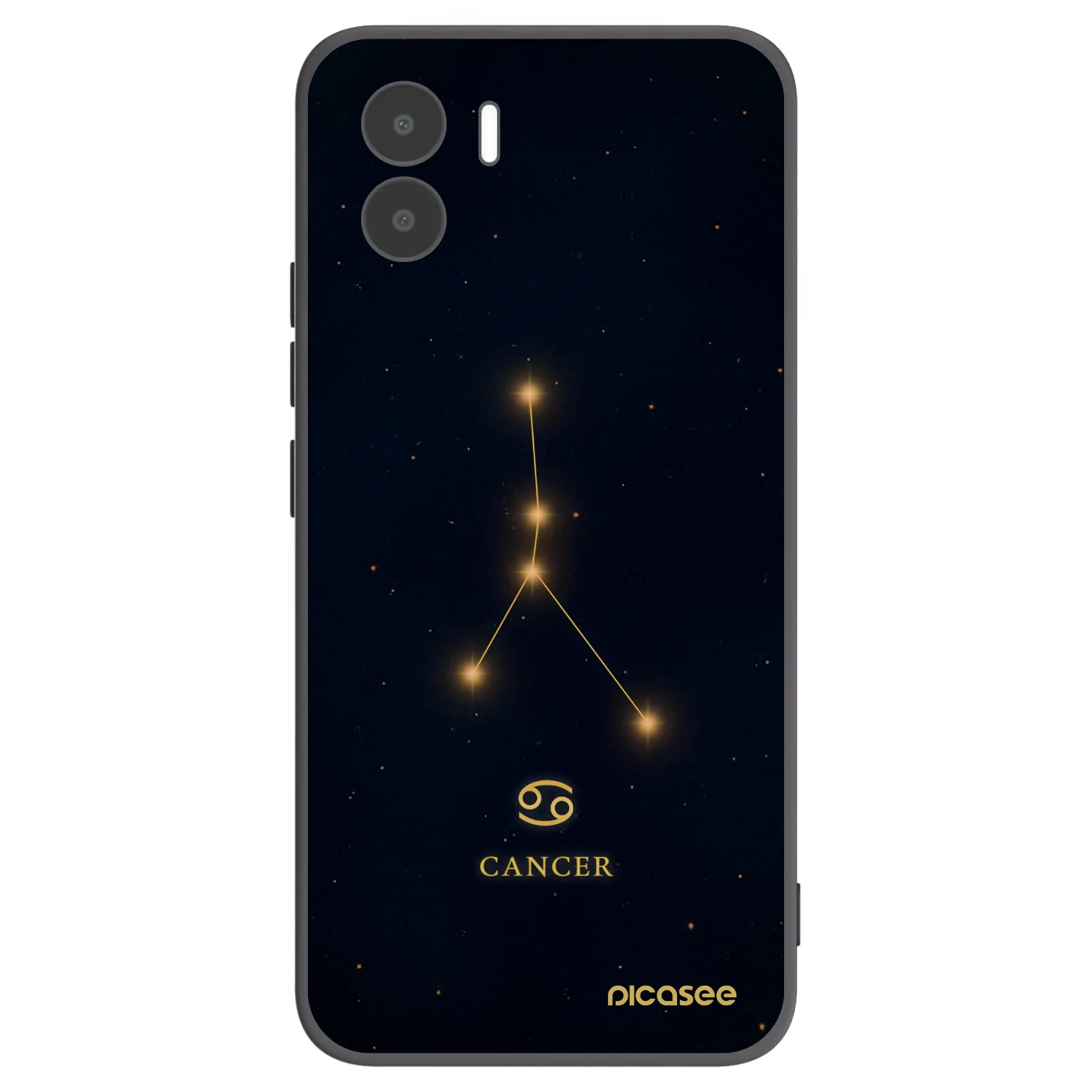 Picasee silikonowe czarne etui na Xiaomi Redmi A1 - CANCER