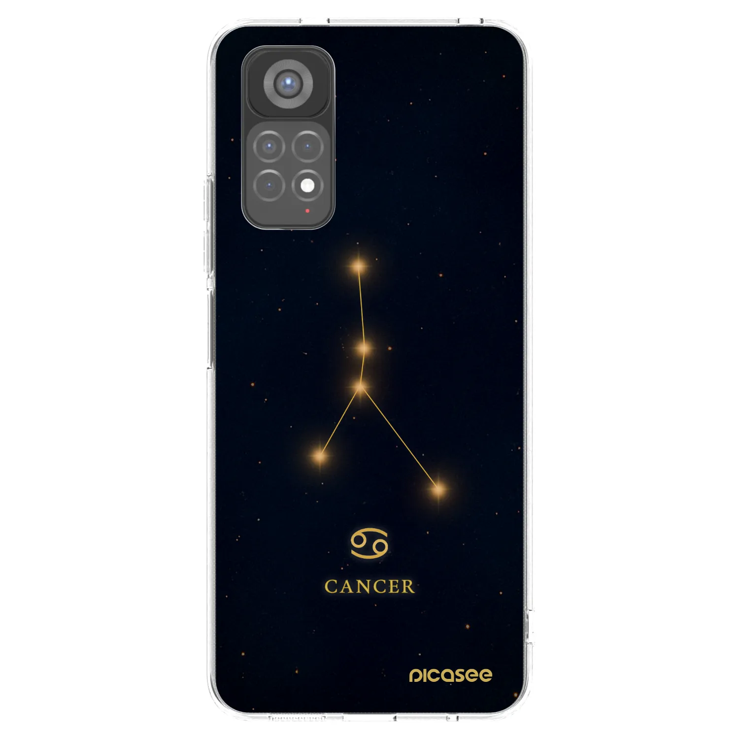 Picasee silikonowe przeźroczyste etui na Xiaomi Redmi Note 11S 5G - CANCER