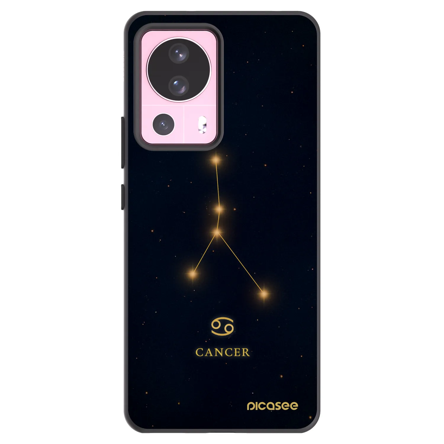 Picasee silikonowe czarne etui na Xiaomi 13 Lite - CANCER