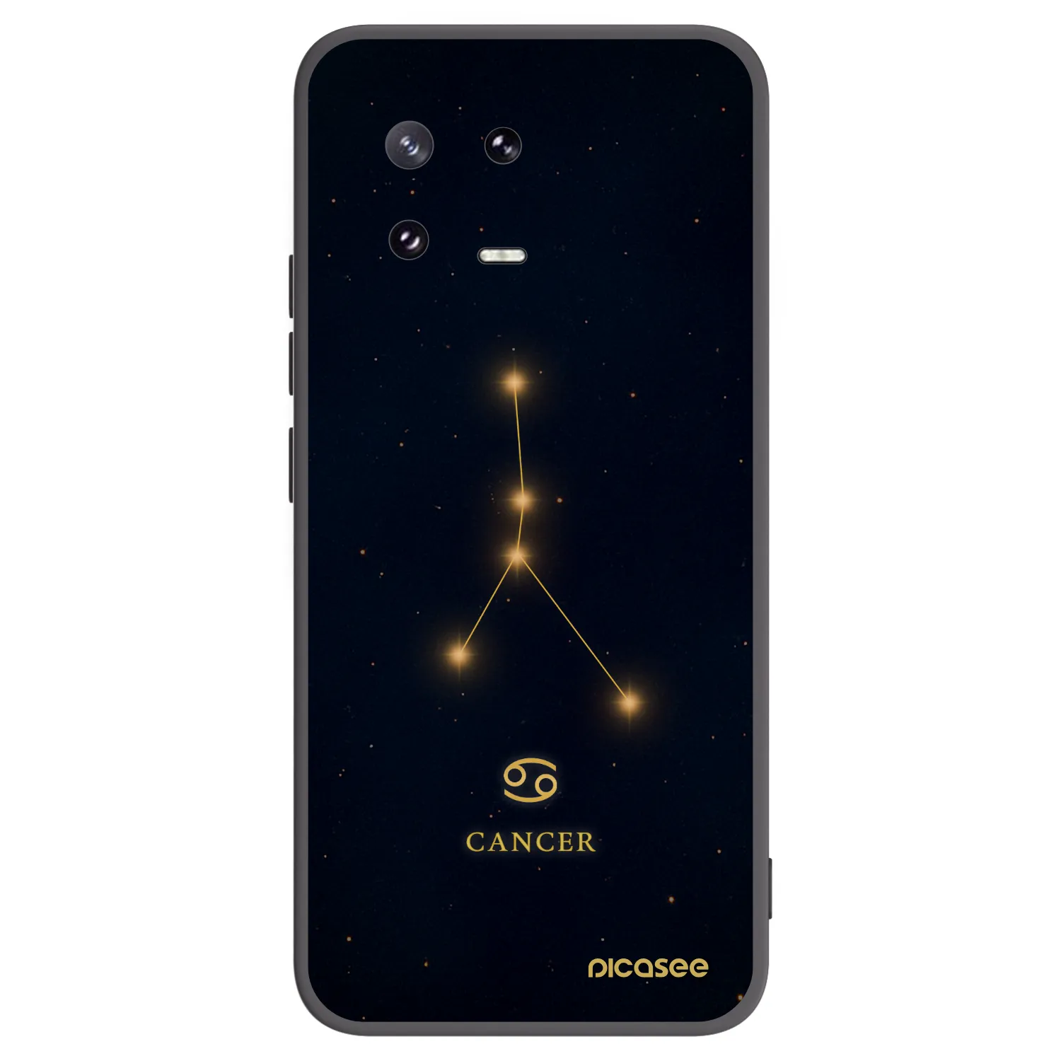 Picasee silikonowe czarne etui na Xiaomi 13 Pro - CANCER