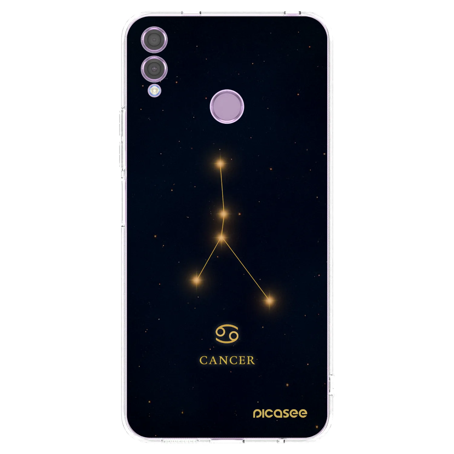 Picasee silikonowe przeźroczyste etui na Honor 8X - CANCER