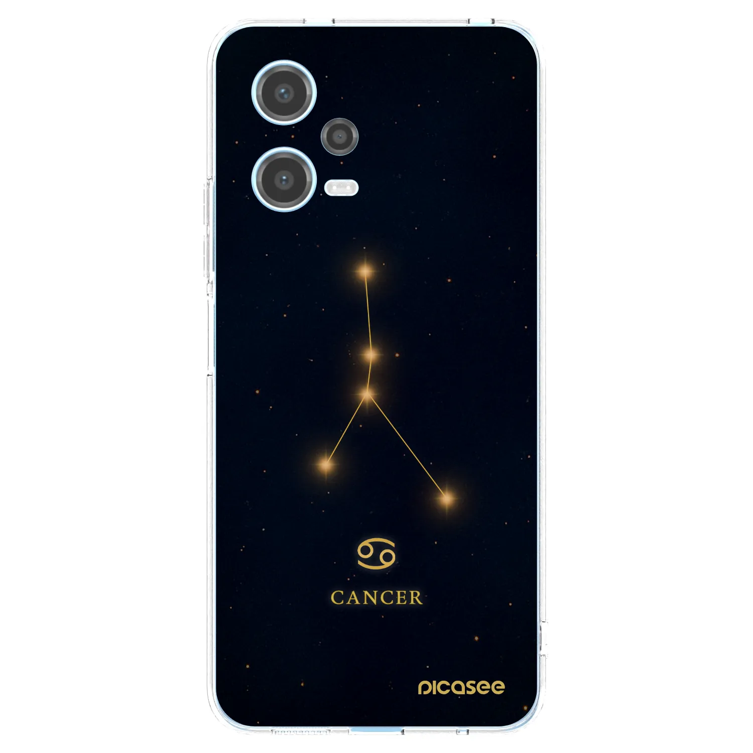 Picasee silikonowe przeźroczyste etui na Xiaomi Redmi Note 12 5G - CANCER