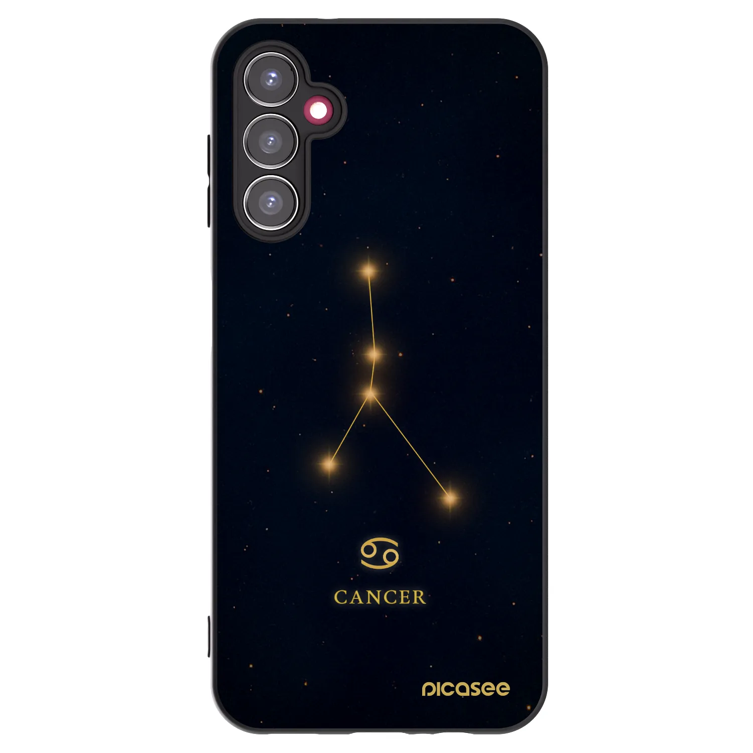 Picasee silikonowe czarne etui na Samsung Galaxy A14 5G A146P - CANCER