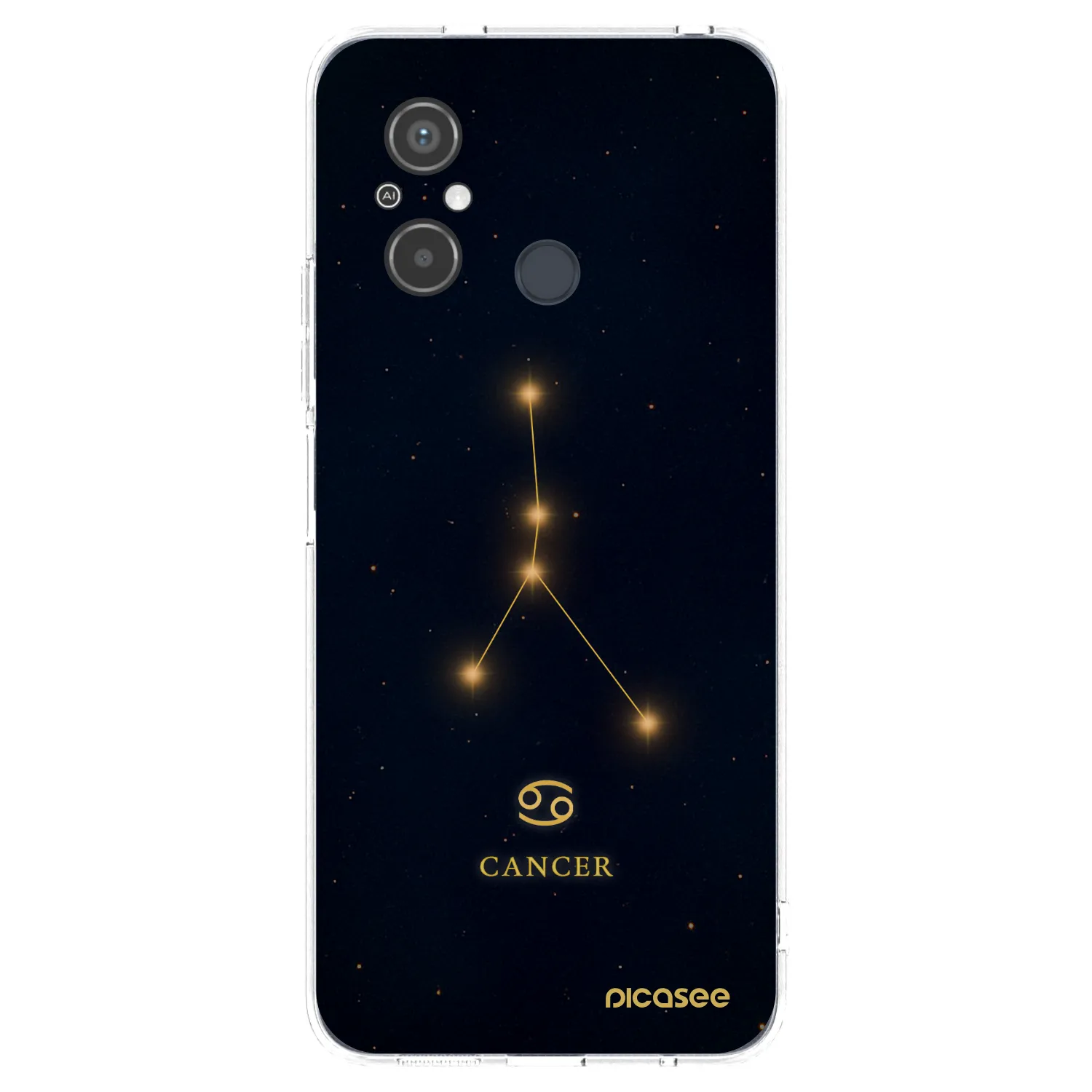 Picasee silikonowe przeźroczyste etui na Xiaomi Redmi 12C - CANCER