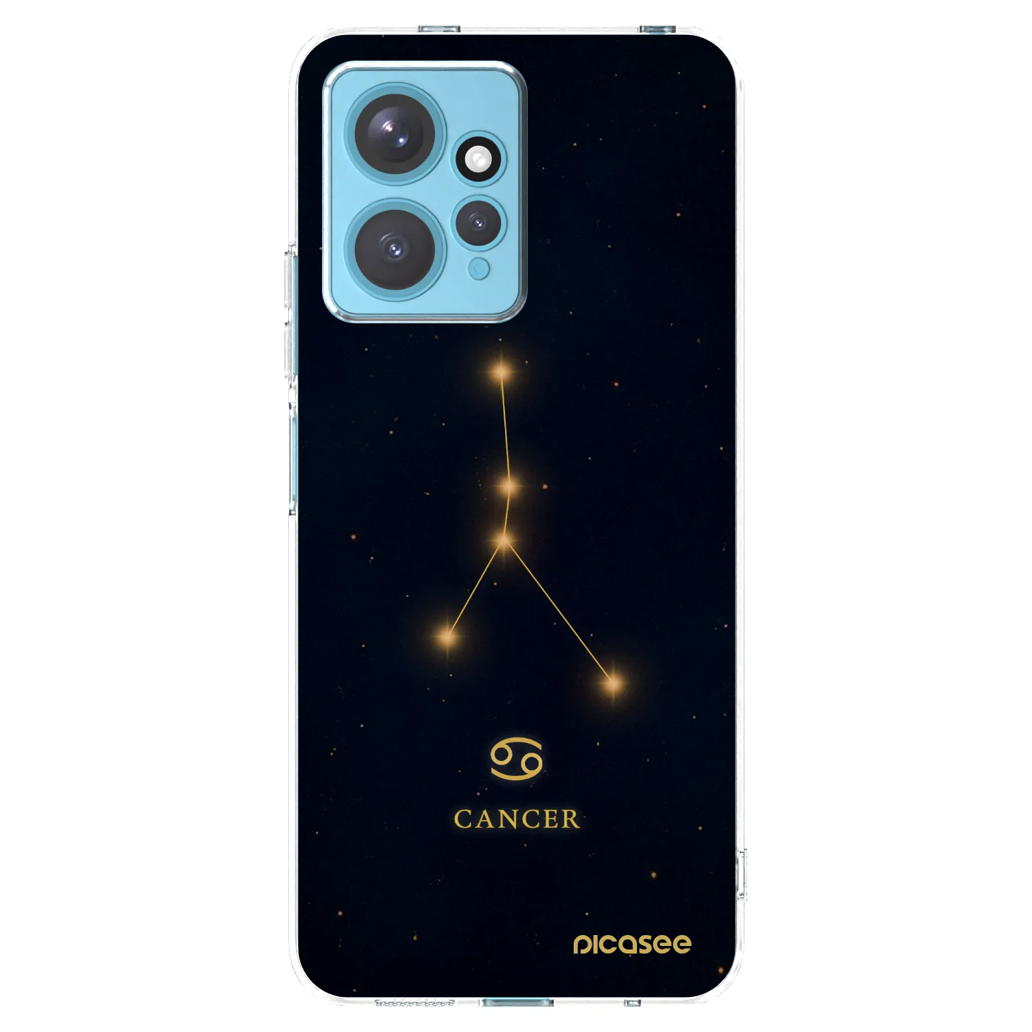 Picasee silikonowe przeźroczyste etui na Xiaomi Redmi Note 12 4G - CANCER