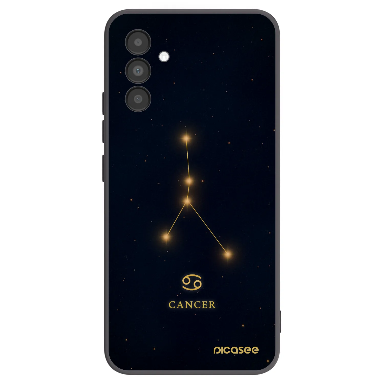 Picasee silikonowe czarne etui na Samsung Galaxy A04s A047F - CANCER
