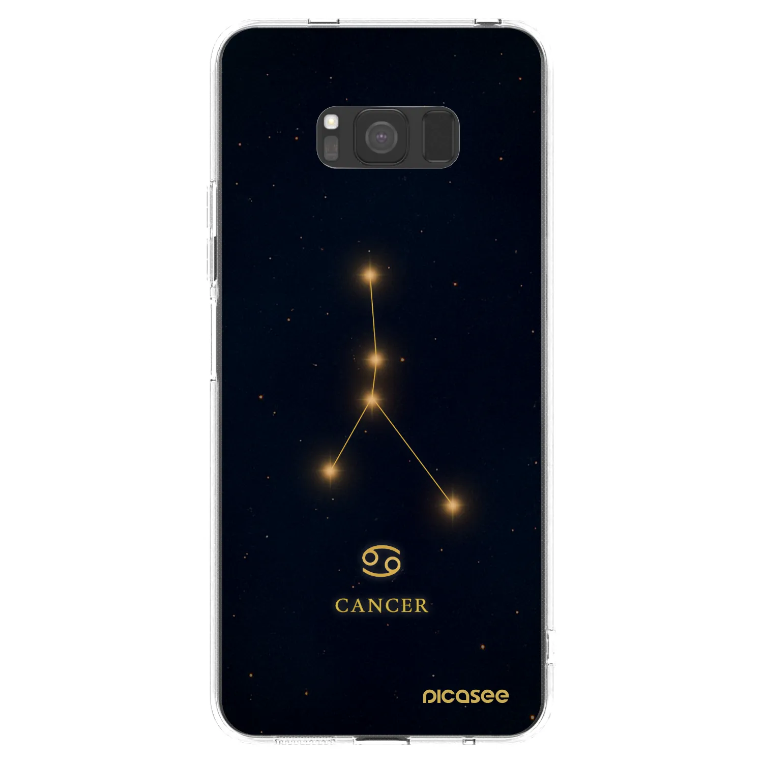Picasee silikonowe przeźroczyste etui na Samsung Galaxy S8 G950F - CANCER
