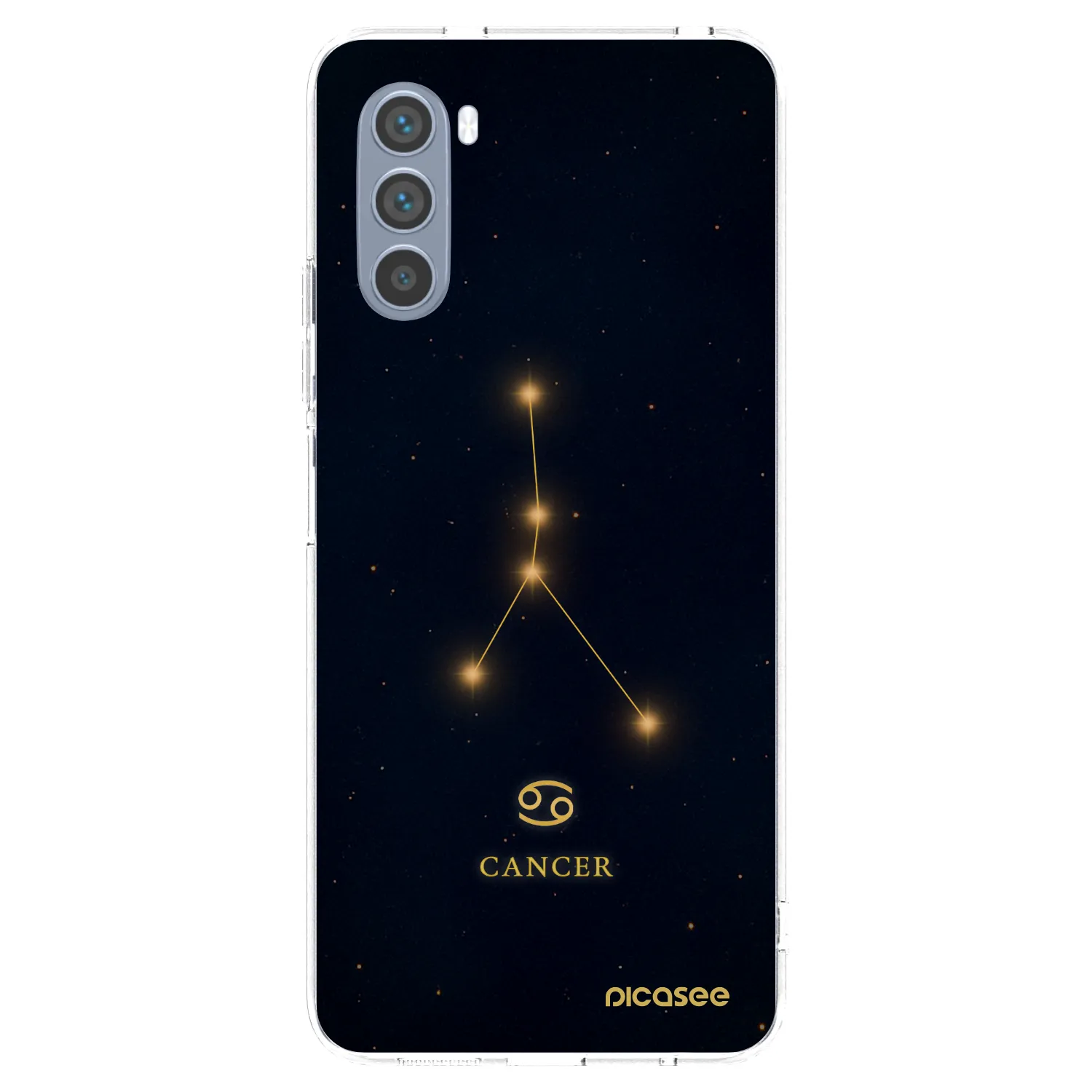 Picasee silikonowe przeźroczyste etui na Motorola Moto G62 - CANCER