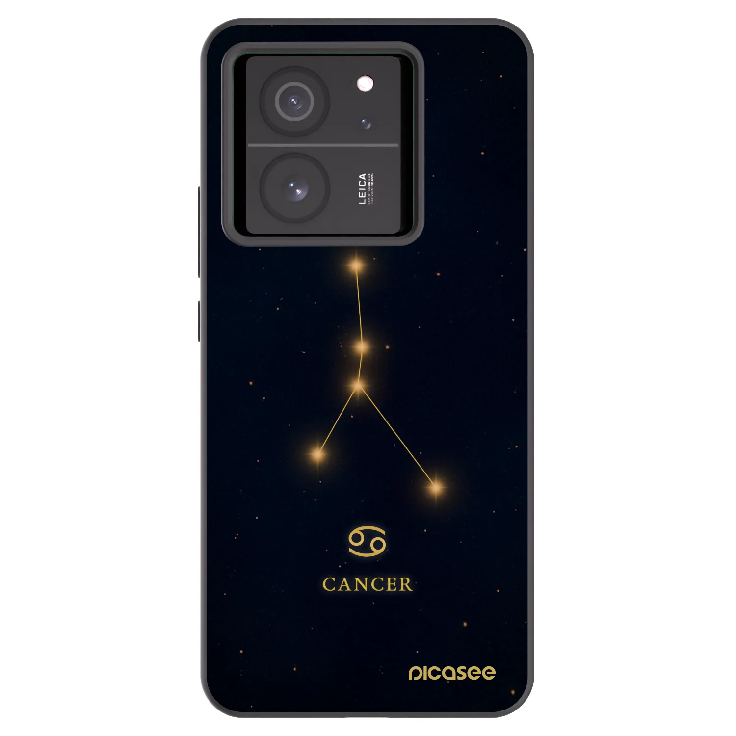 Picasee silikonowe czarne etui na Xiaomi 13T Pro - CANCER