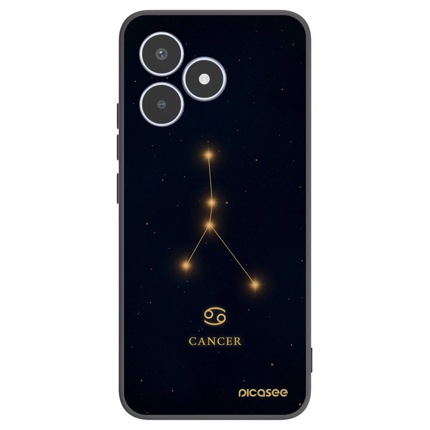 Picasee silikonowe czarne etui na Realme C53 - CANCER