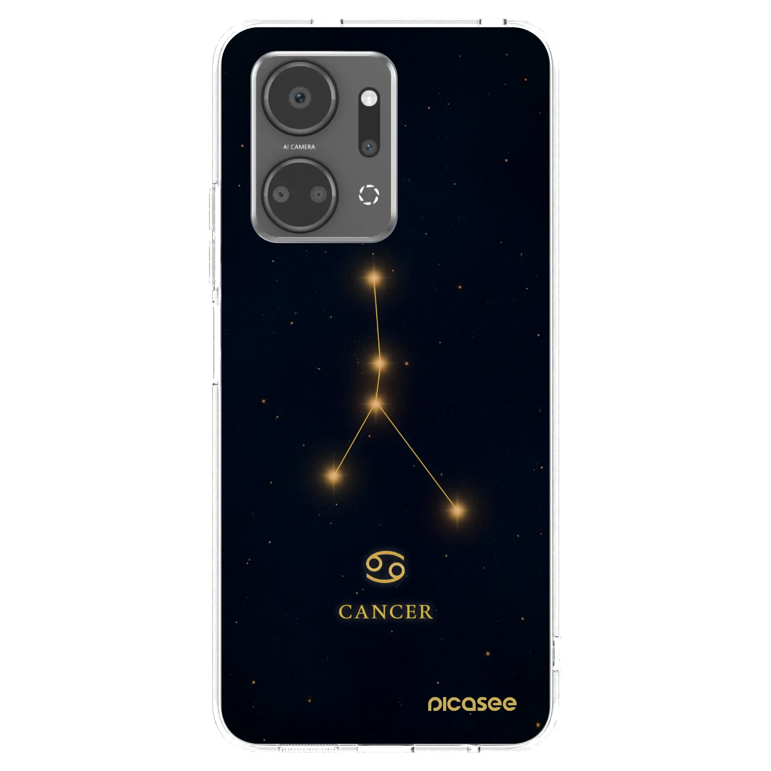 Picasee silikonowe przeźroczyste etui na Honor X7a - CANCER