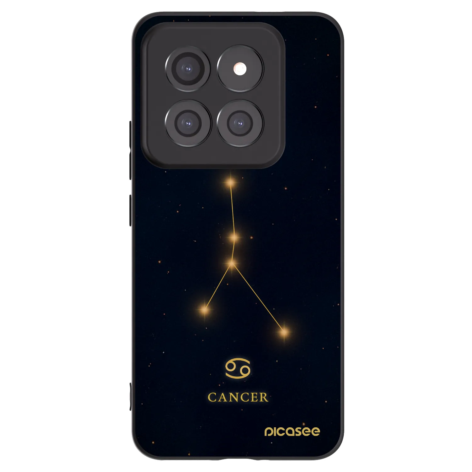 Picasee silikonowe czarne etui na Xiaomi 14 Pro - CANCER