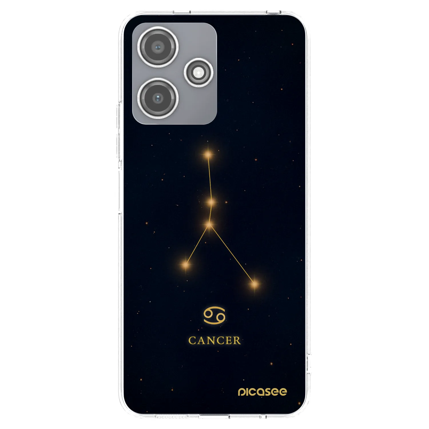 Picasee silikonowe przeźroczyste etui na Xiaomi Redmi 12 5G - CANCER