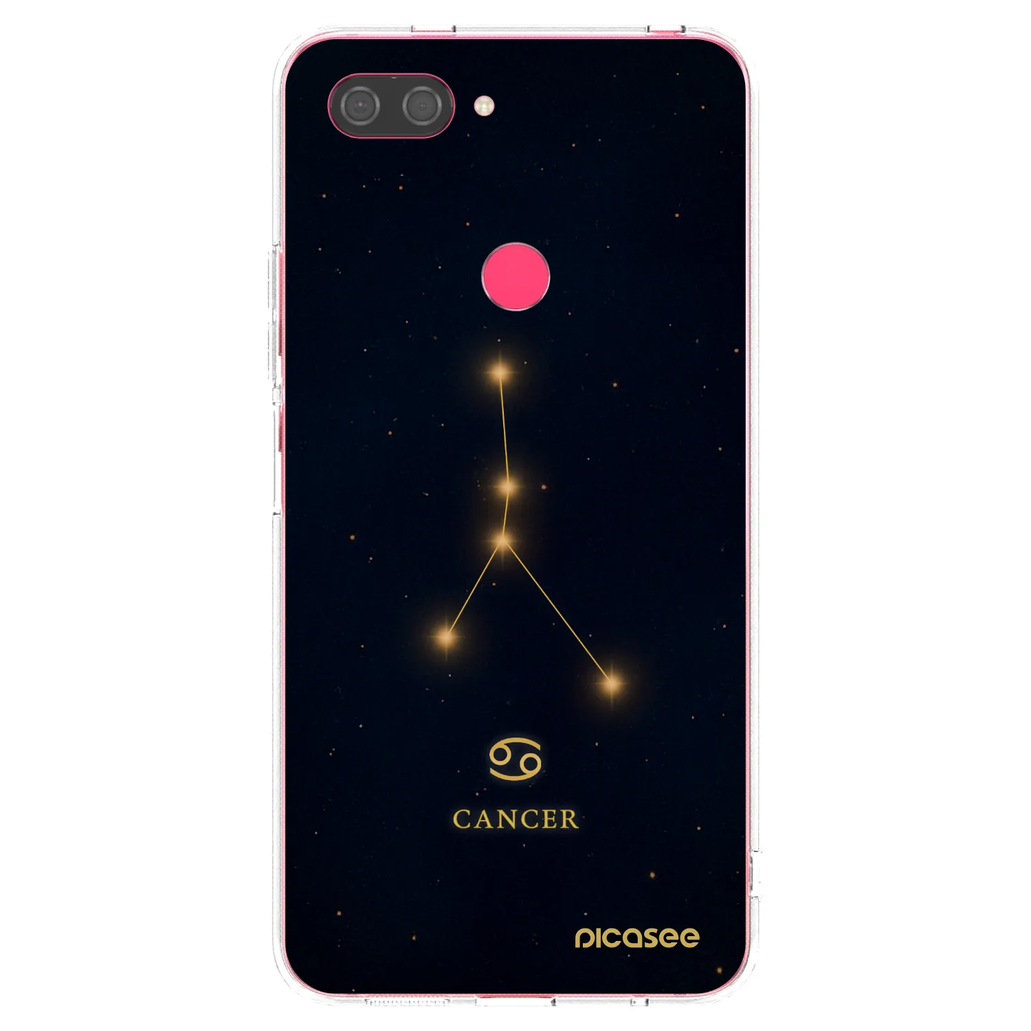 Picasee silikonowe przeźroczyste etui na Xiaomi Mi 8 Lite - CANCER