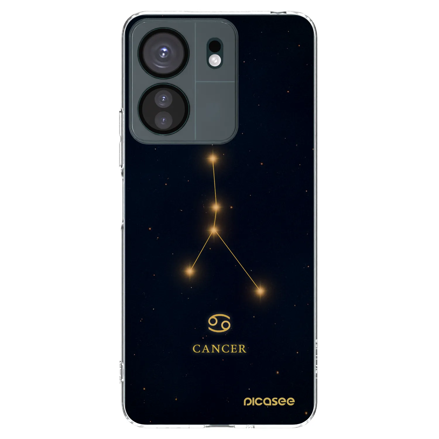 Picasee silikonowe przeźroczyste etui na Xiaomi Redmi 13C 4G - CANCER