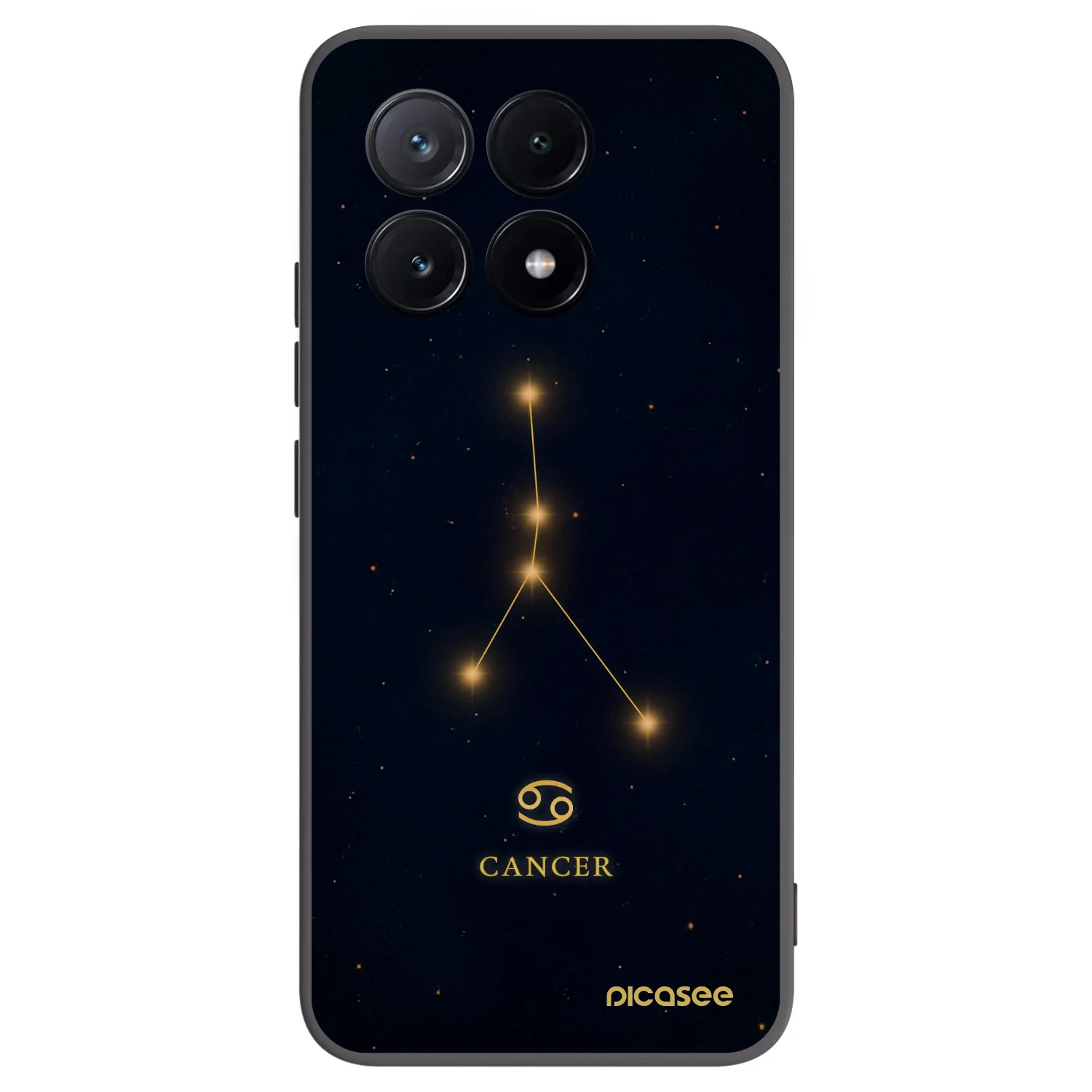 Picasee silikonowe czarne etui na Xiaomi Poco X6 Pro - CANCER