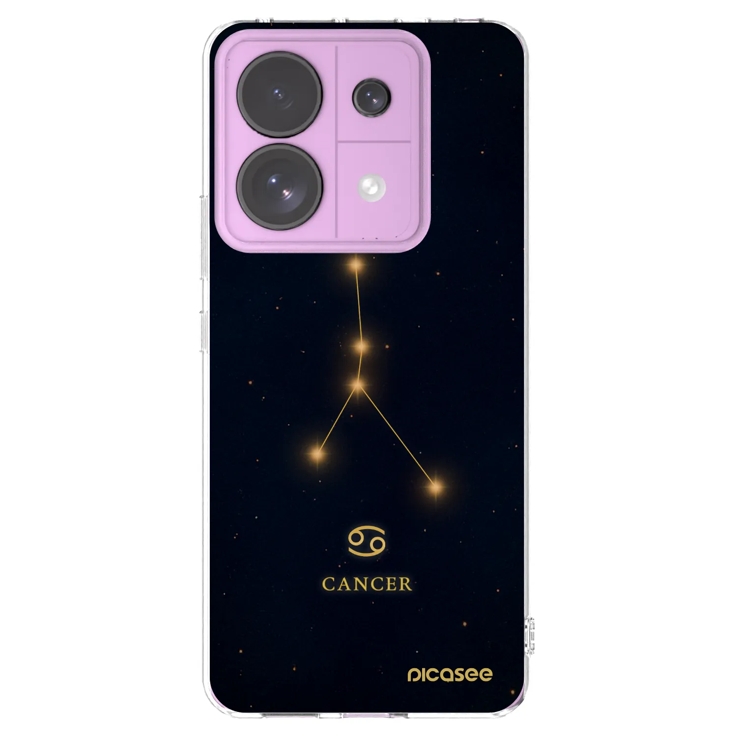 Picasee silikonowe przeźroczyste etui na Xiaomi Redmi Note 13 Pro 5G - CANCER