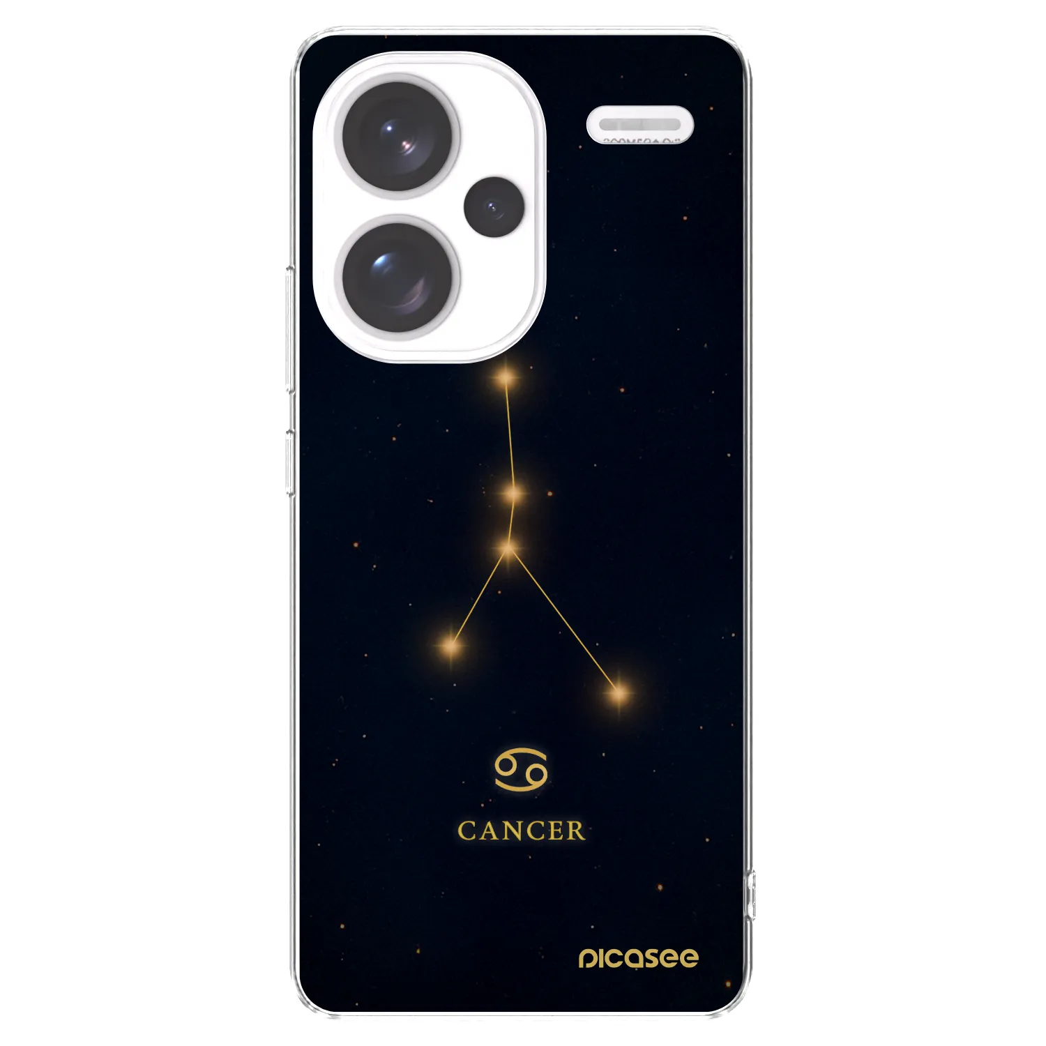 Picasee silikonowe przeźroczyste etui na Xiaomi Redmi Note 13 Pro+ 5G - CANCER