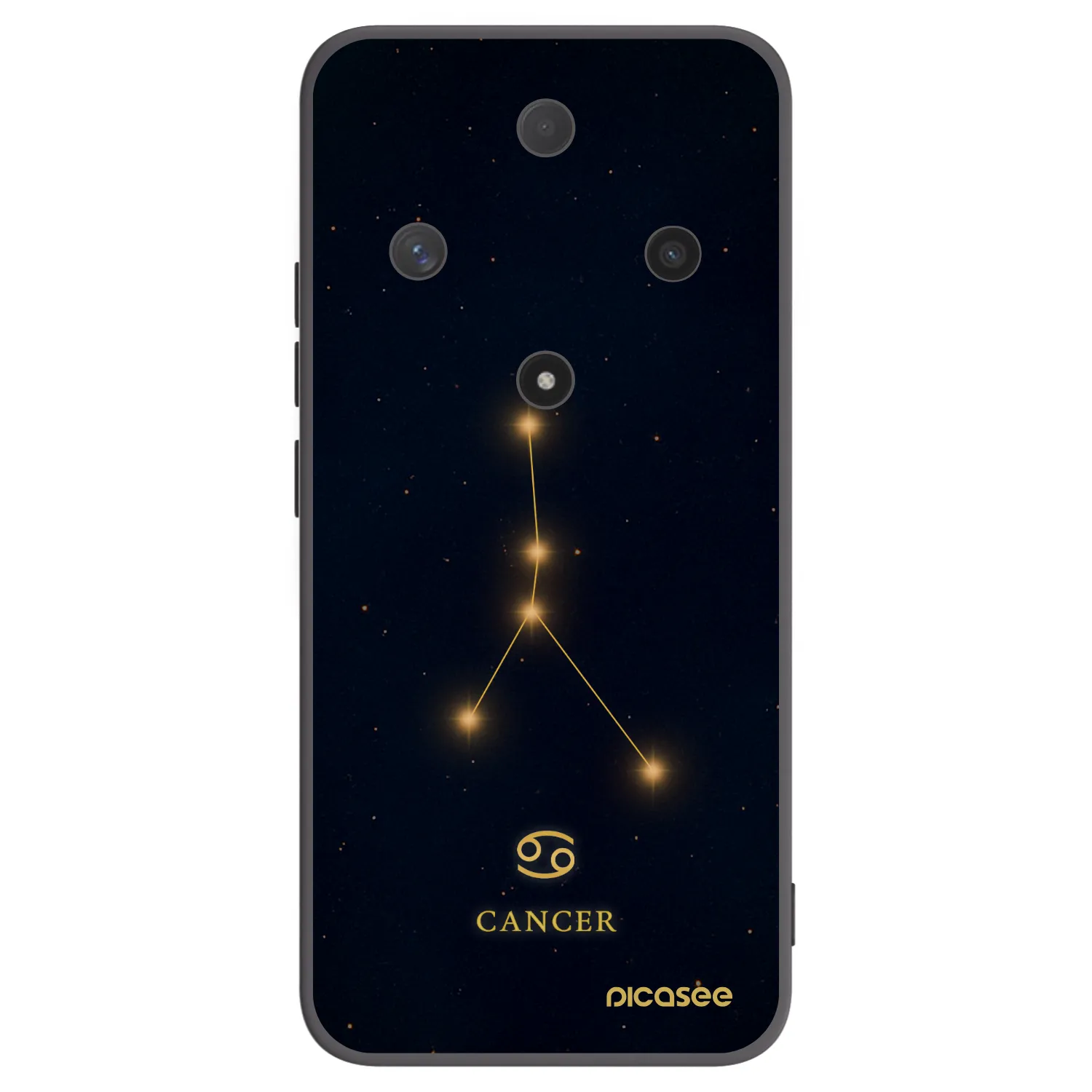 Picasee silikonowe czarne etui na Honor Magic6 Lite 5G - CANCER