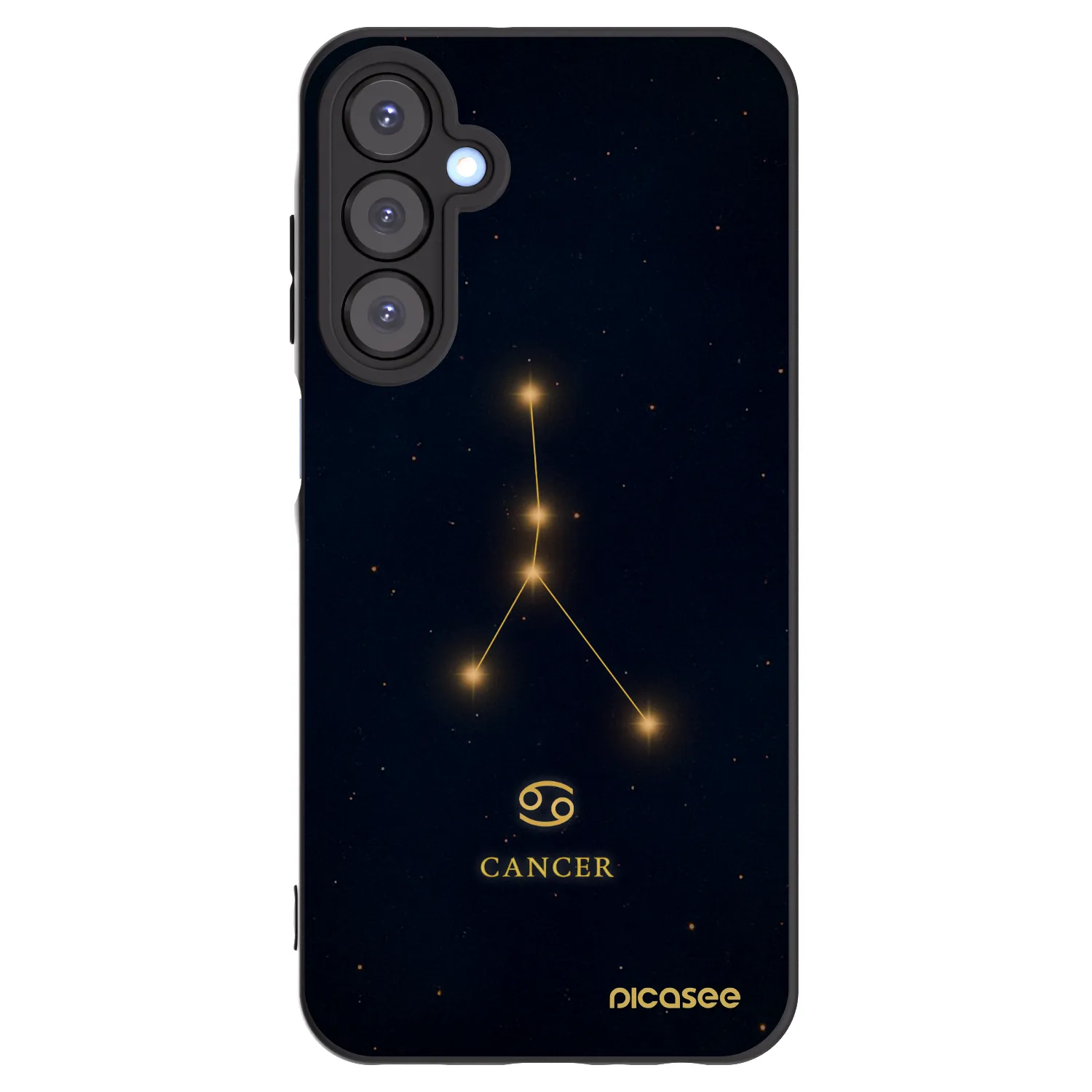 Picasee silikonowe czarne etui na Samsung Galaxy A25 A256B 5G - CANCER