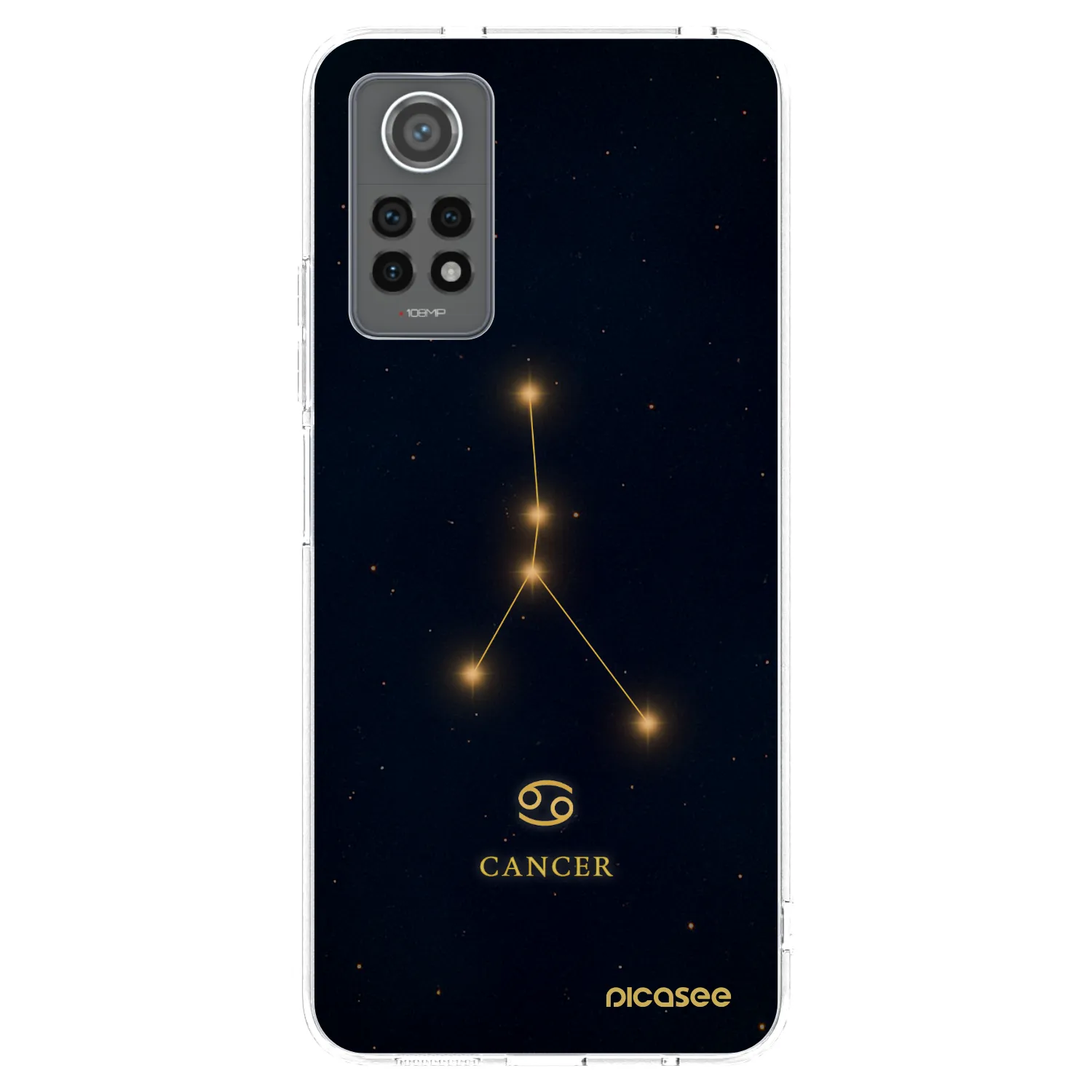 Picasee silikonowe przeźroczyste etui na Xiaomi Redmi Note 12 Pro 4G - CANCER