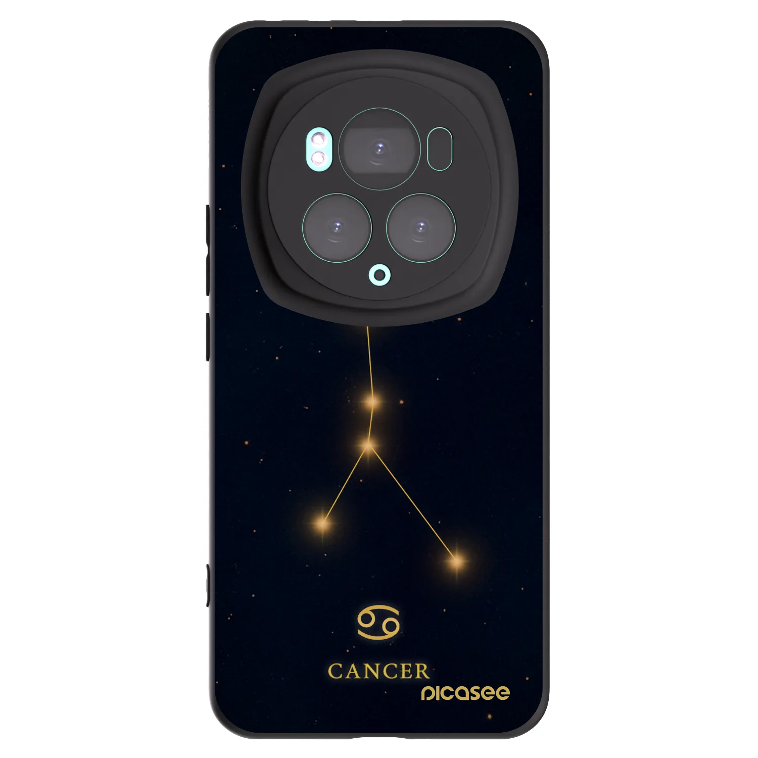 Picasee silikonowe czarne etui na Honor Magic6 Pro - CANCER